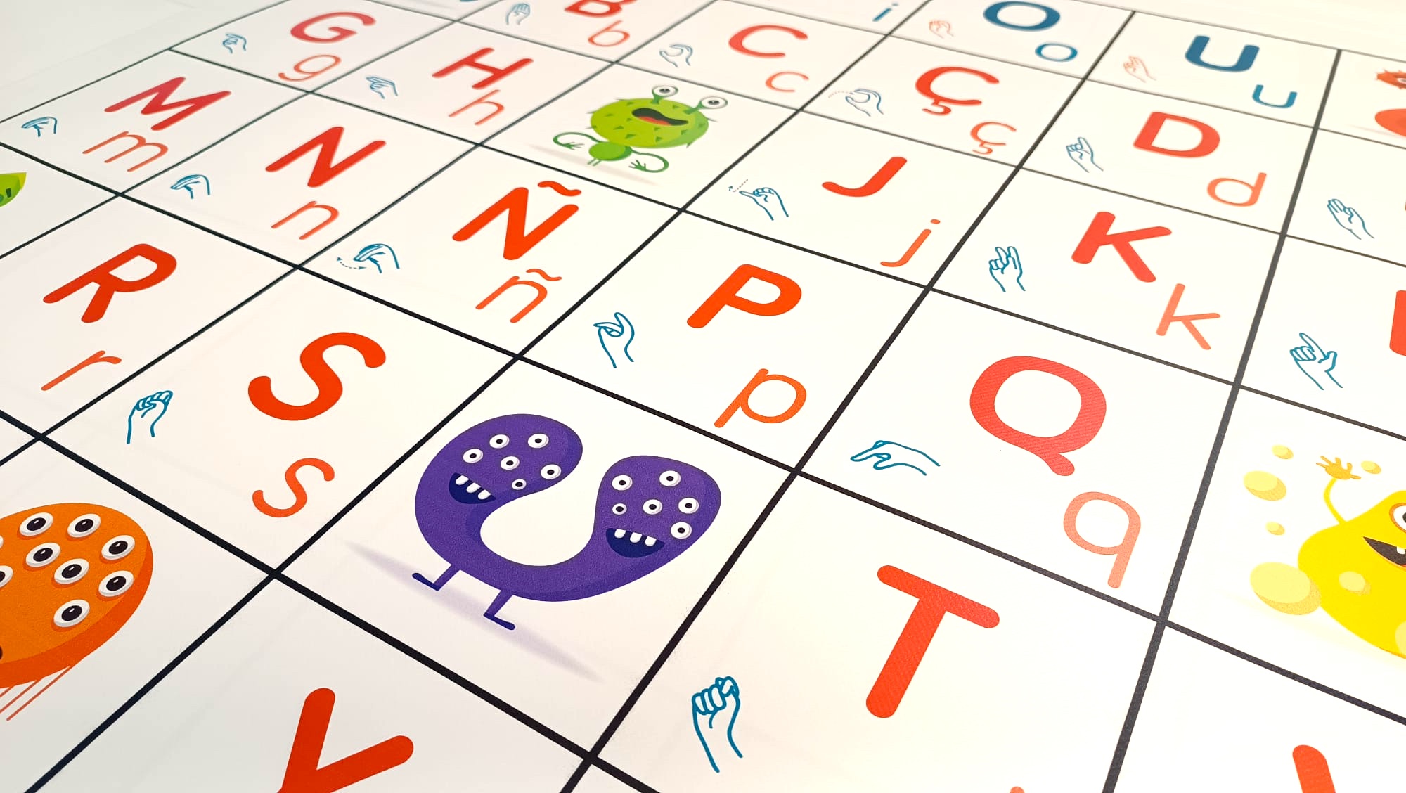 Tapete Detalle del tapete de letras