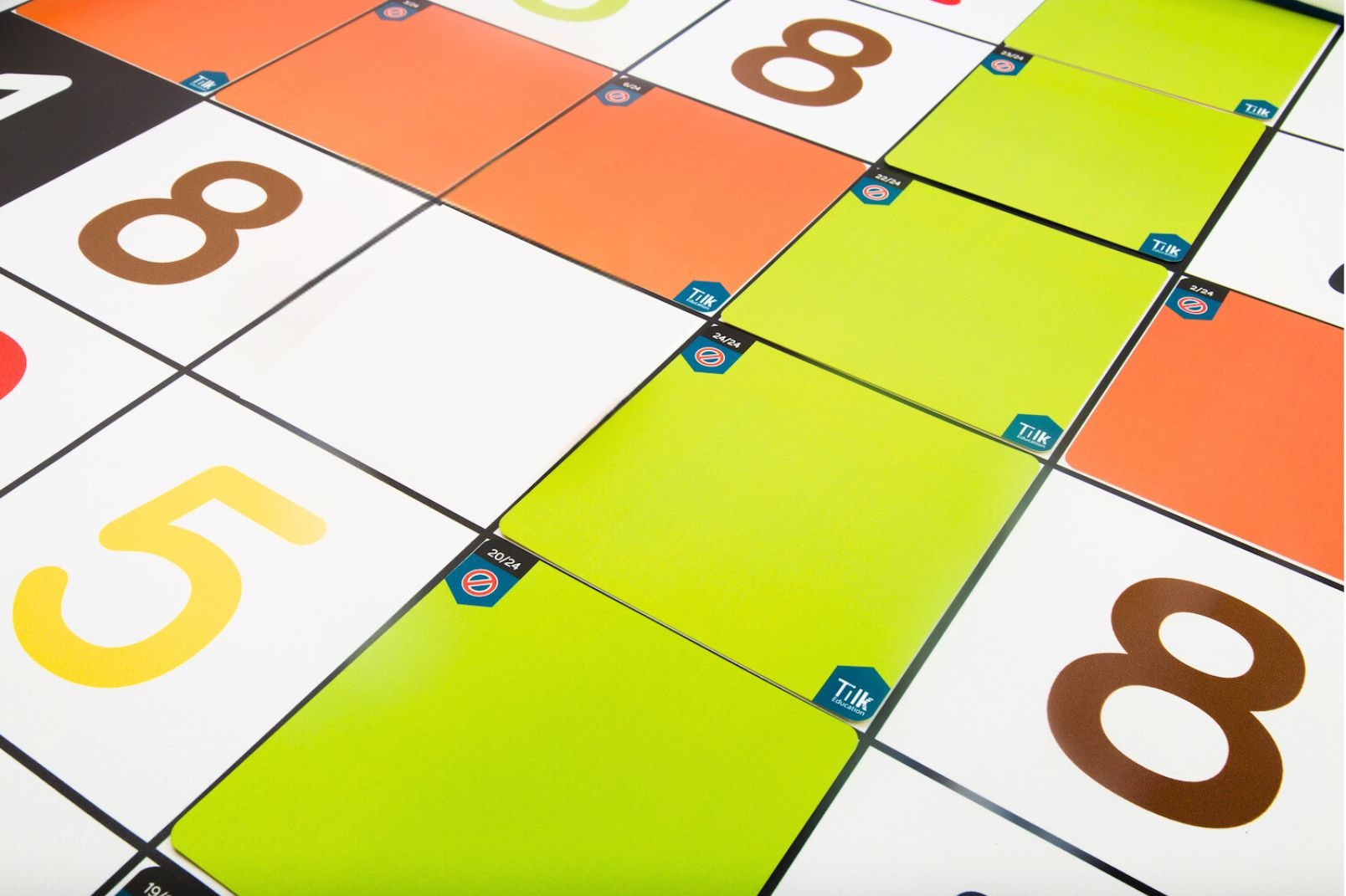 Tapete números fichas